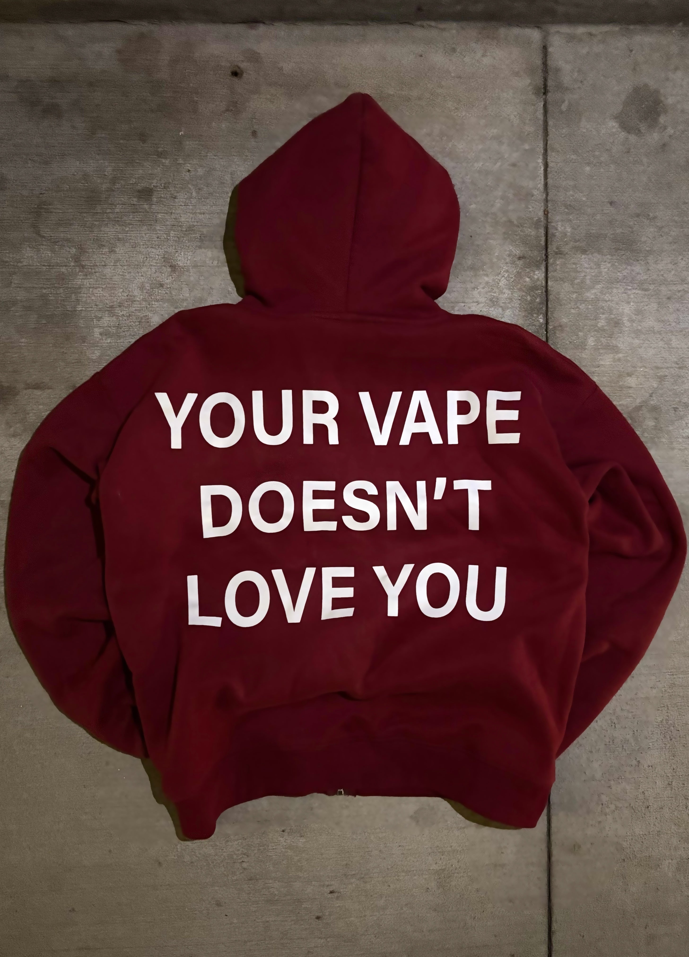 "YOUR VAPE DOESN'T LOVE YOU" Boxy Fit Hoodie