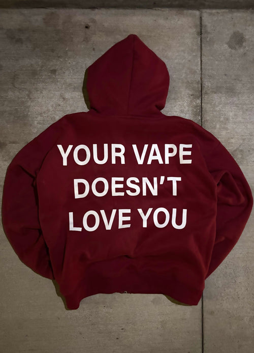 "YOUR VAPE DOESN'T LOVE YOU" Boxy Fit Hoodie